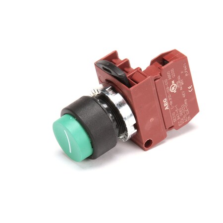 Biro Start P/B, 22Mm Ext W/N.O. Contact Blk 226EE-22PB-GE